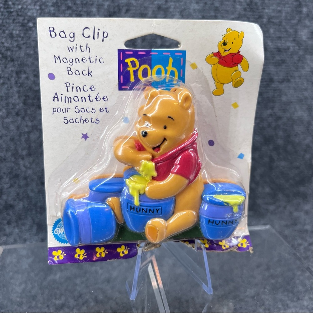 Vintage Wilton Winnie the Pooh Bag Clip w/Magnetic Back 1998 Chips Cereal New